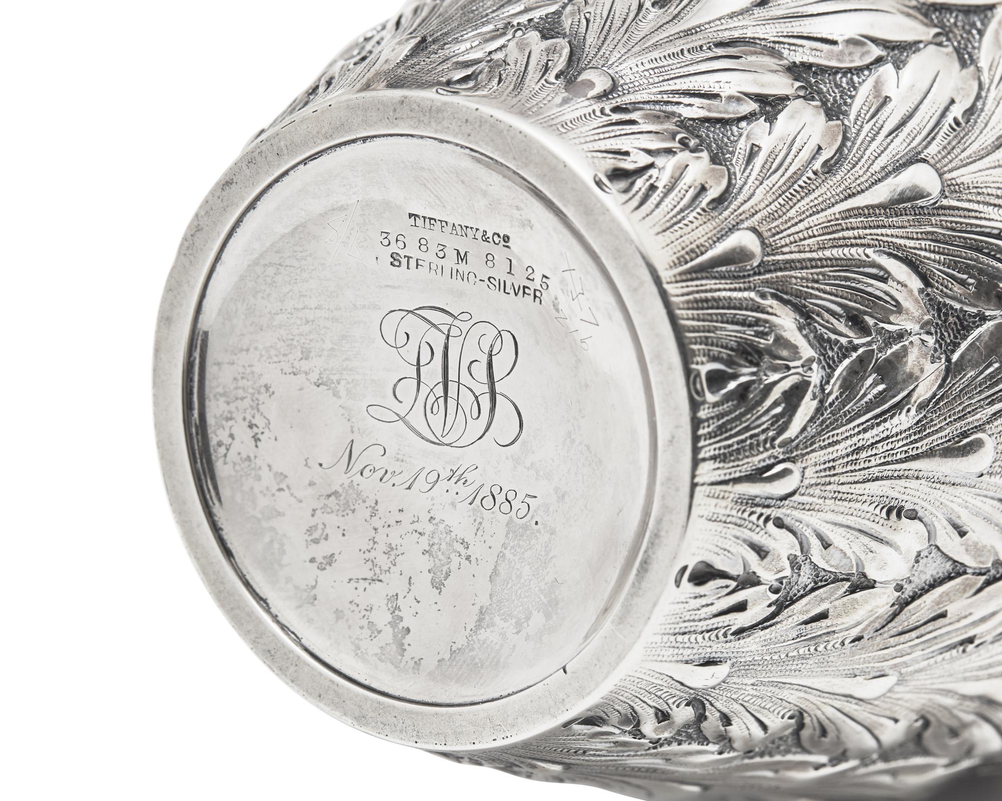 An Assembled American Eight-Piece Repoussé Silver Tea and Coffee Service