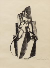 Enrico Prampolini, (Italian, 1894-1956), Figure in Bewegung, 1922