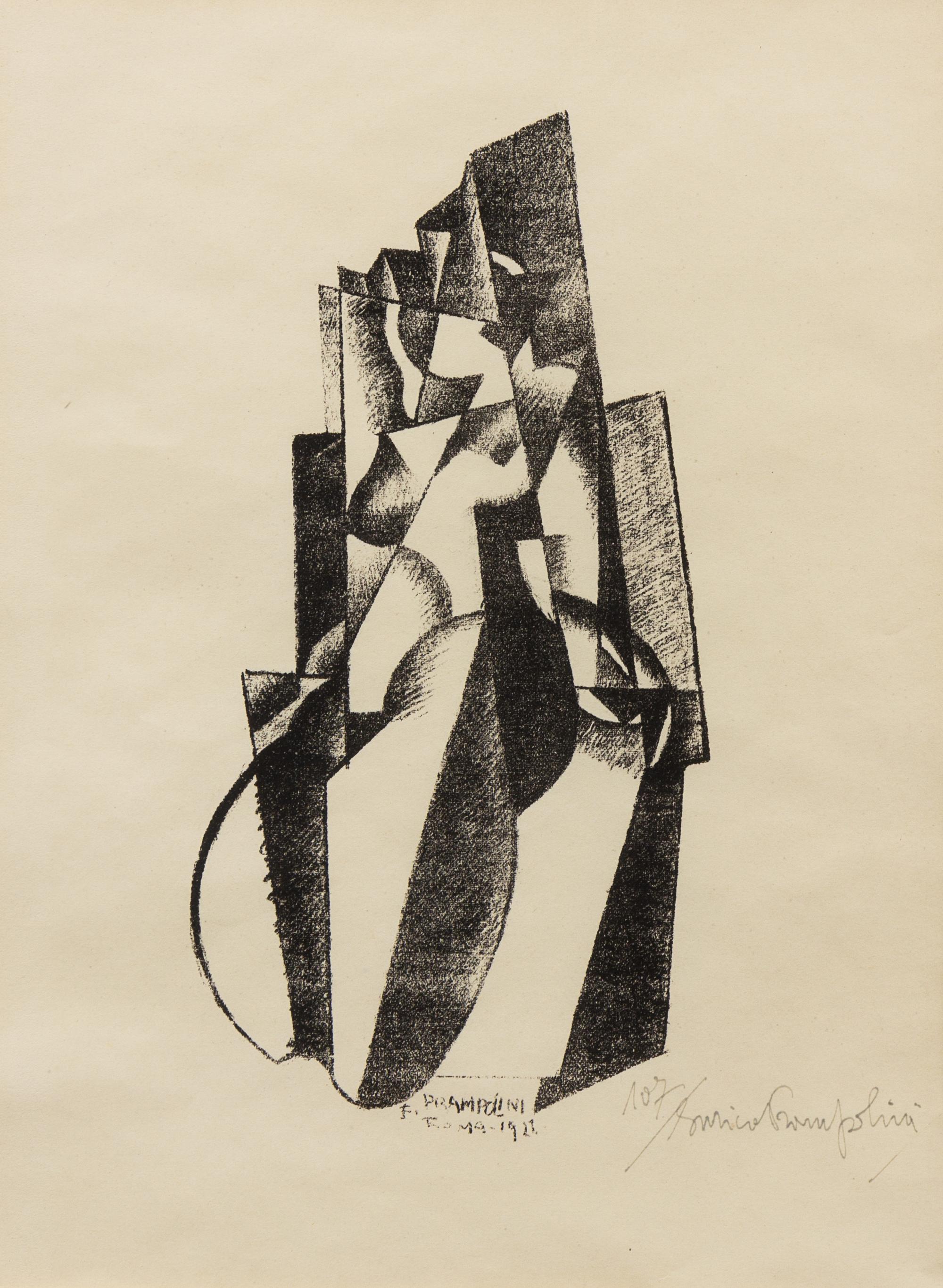 Enrico Prampolini, (Italian, 1894-1956), Figure in Bewegung, 1922