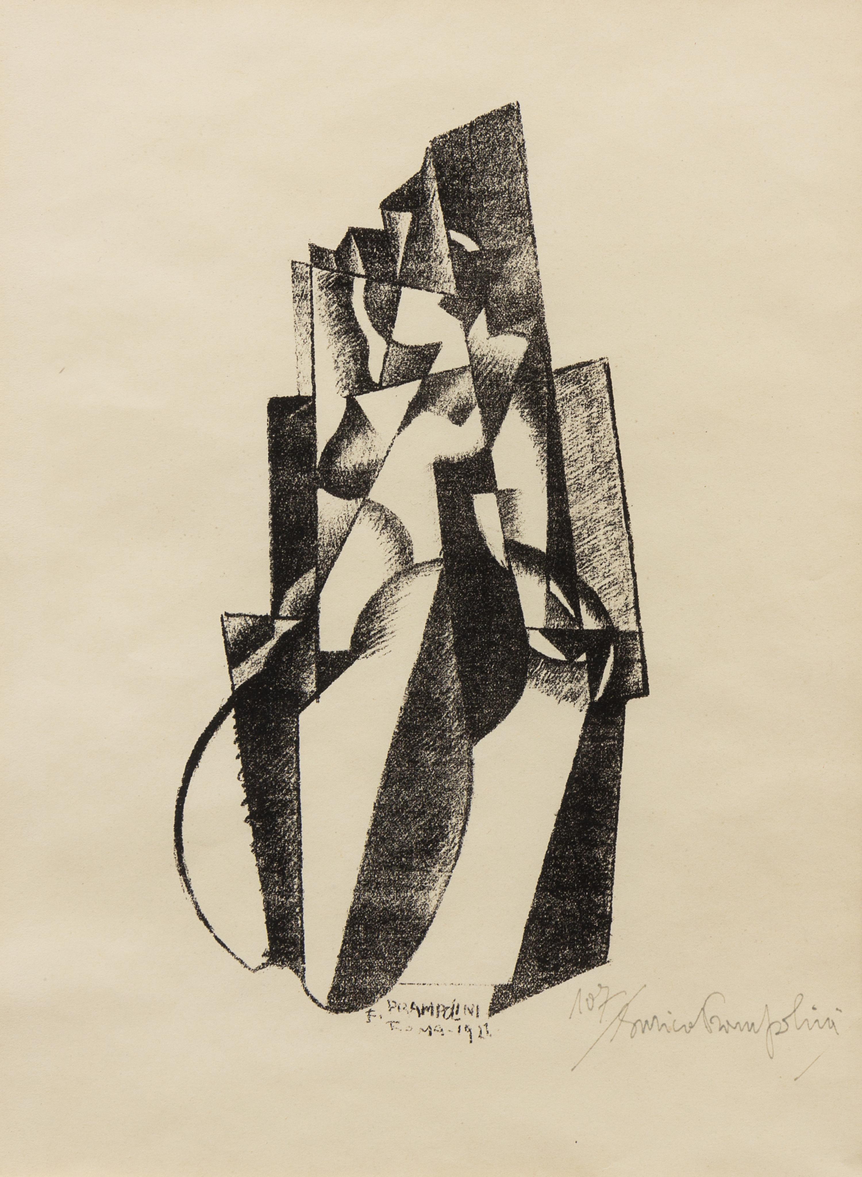 Enrico Prampolini, (Italian, 1894-1956), Figure in Bewegung, 1922