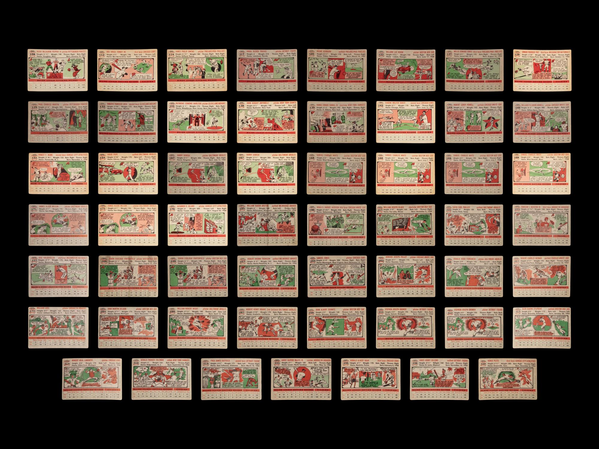 A Collection of 1954-56 Topps and Bowman Baseball Cards (166)