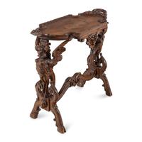 A Venetian Carved Walnut Tray Table