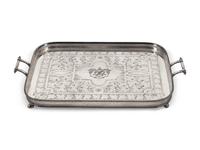An English Silver-Plate Tray