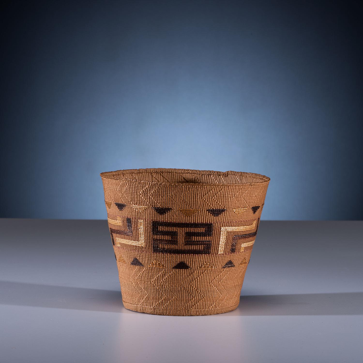 Tlingit Polychrome Basket