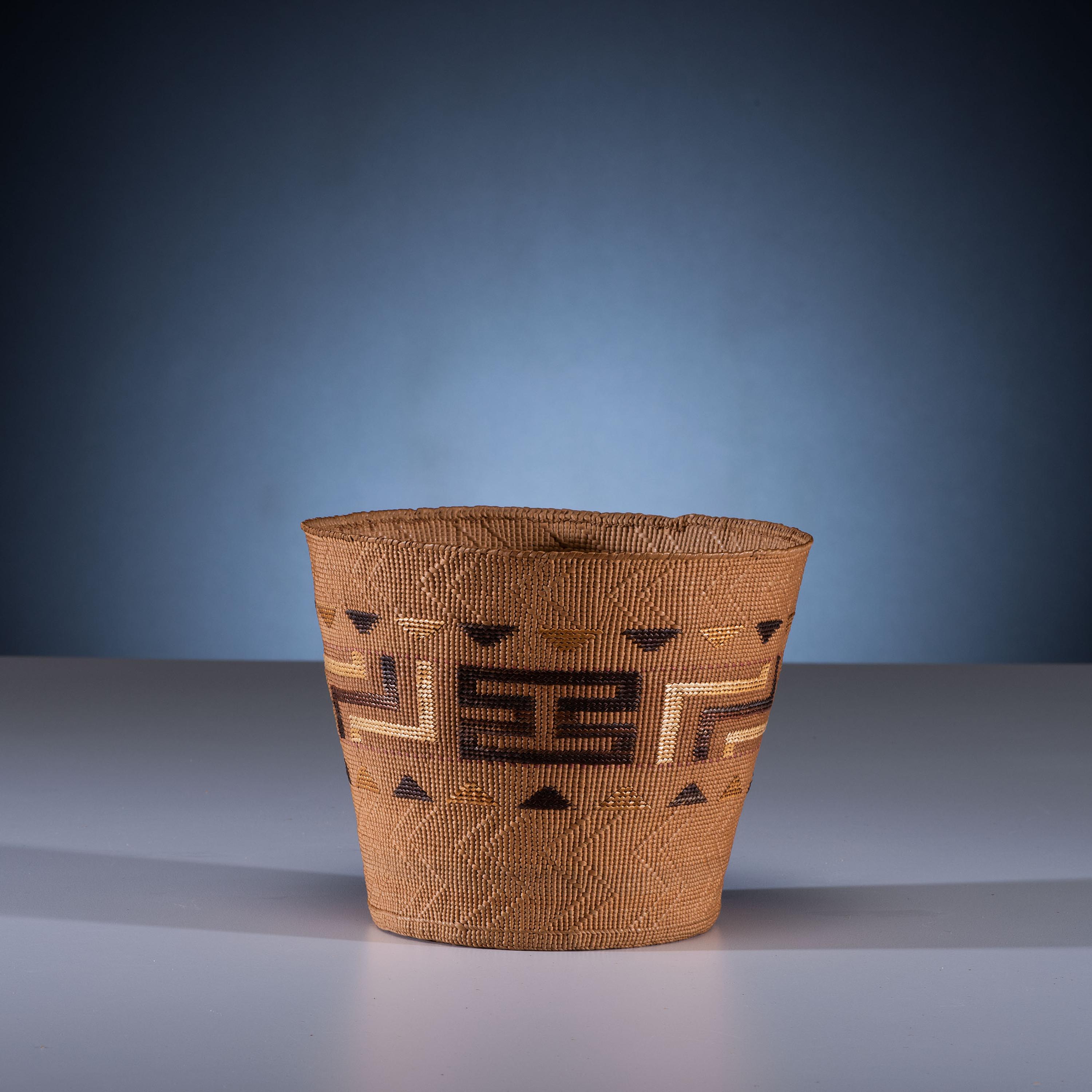 Tlingit Polychrome Basket