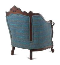 A Pair of Carved Walnut Armchairs in the Style of Karpen Bros.