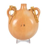 Polychrome Pottery Jar and Canteen