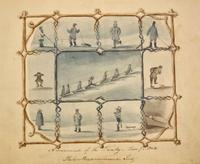 A Nazareth Hall sketchbook Nazareth, PA, dated November 18, 1854 to May 1855