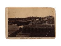 [CIVIL WAR]. BARNARD & GIBSON, photographers. CDV of Battery No. 1 near Yorktown, Virginia. Washington, DC: 1862.