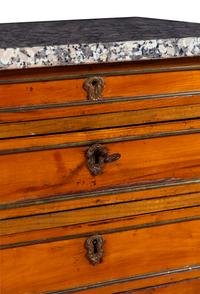 A Directoire Style Marble-Top Side Cabinet