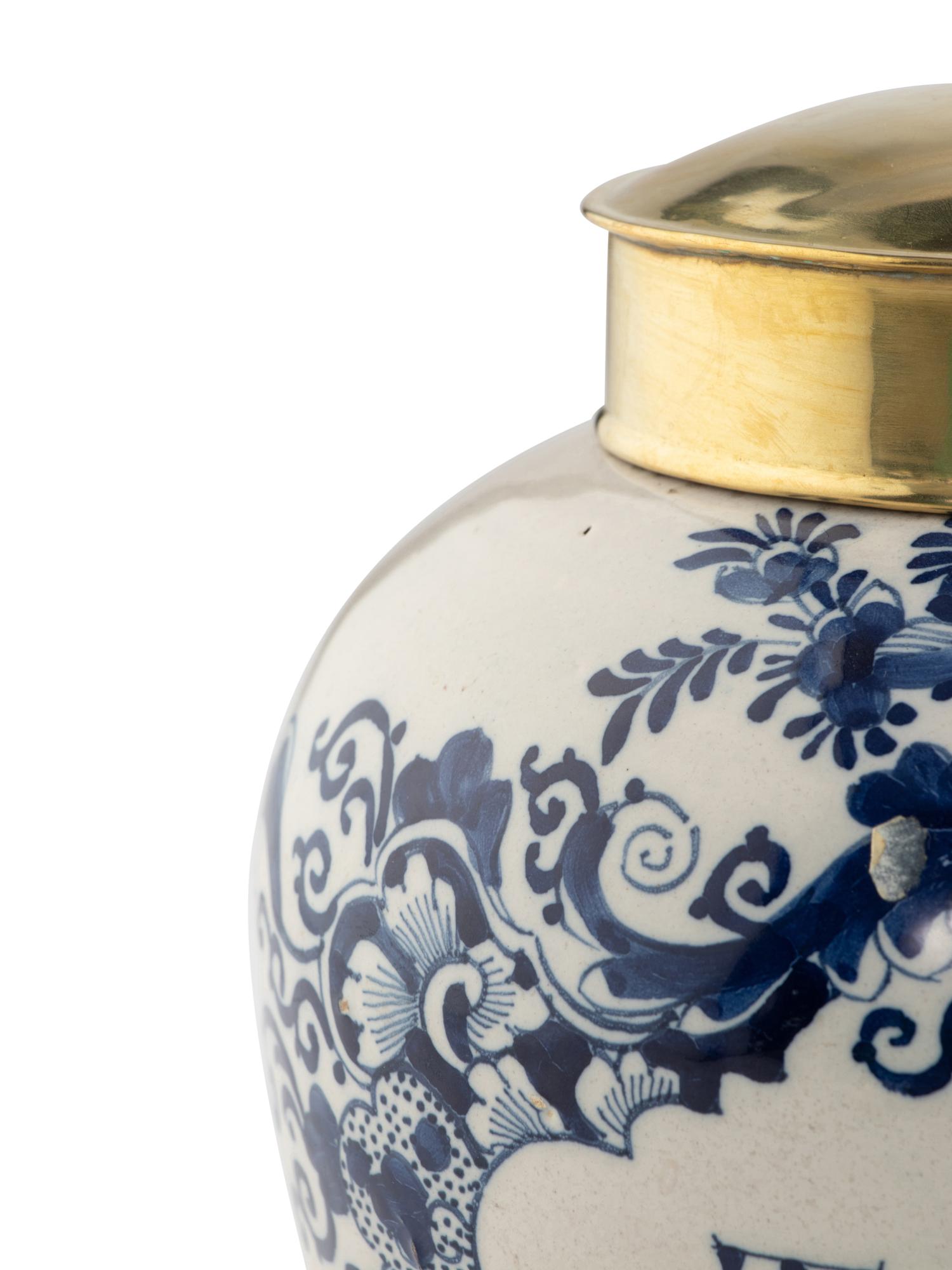 Two Delftware Tobacco Jars