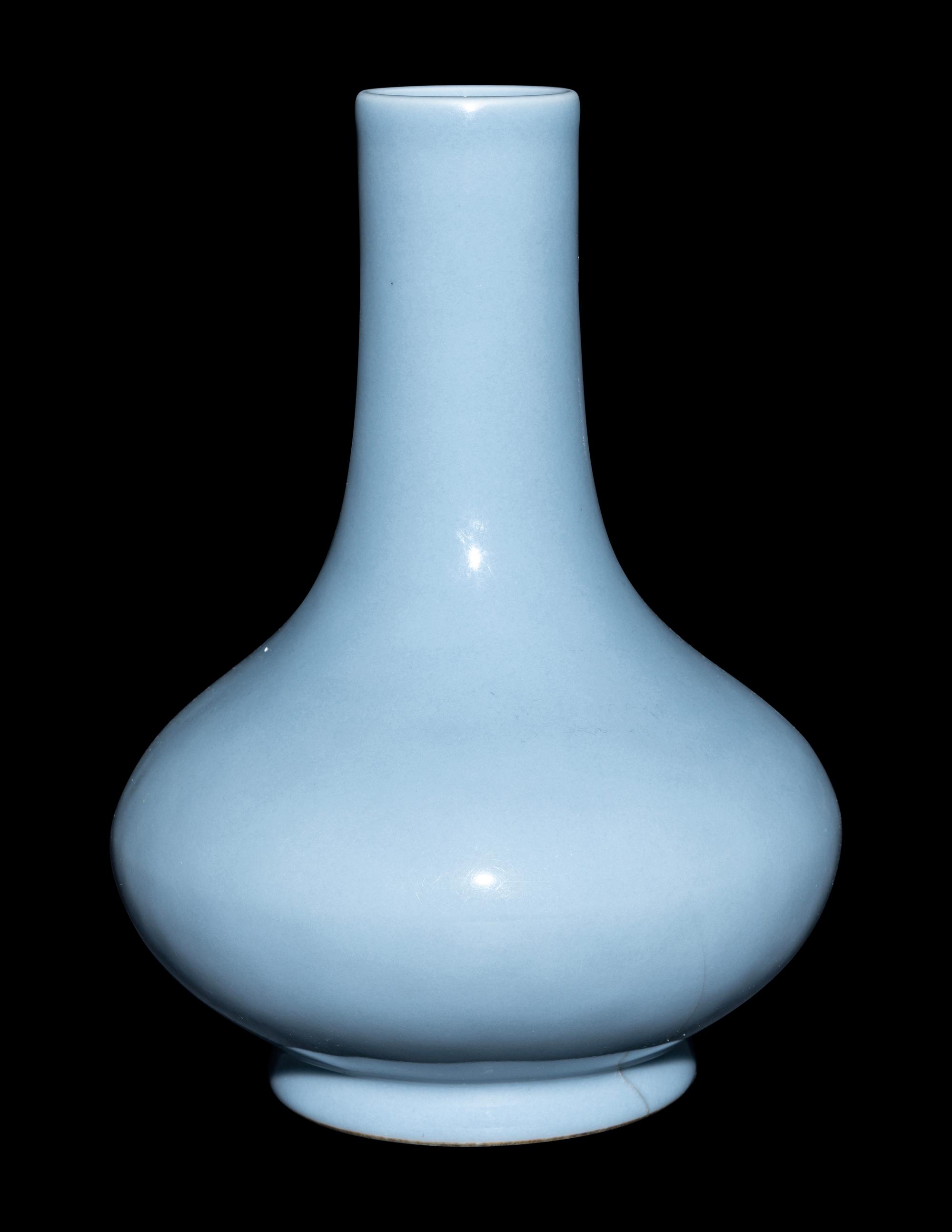 A Chinese Clair-de-Lune Glazed Porcelain Bottle Vase, Biqiping