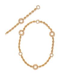 GUMUCHIAN, CONVERTIBLE ROSE GOLD AND DIAMOND NECKLACE/BRACELET SET