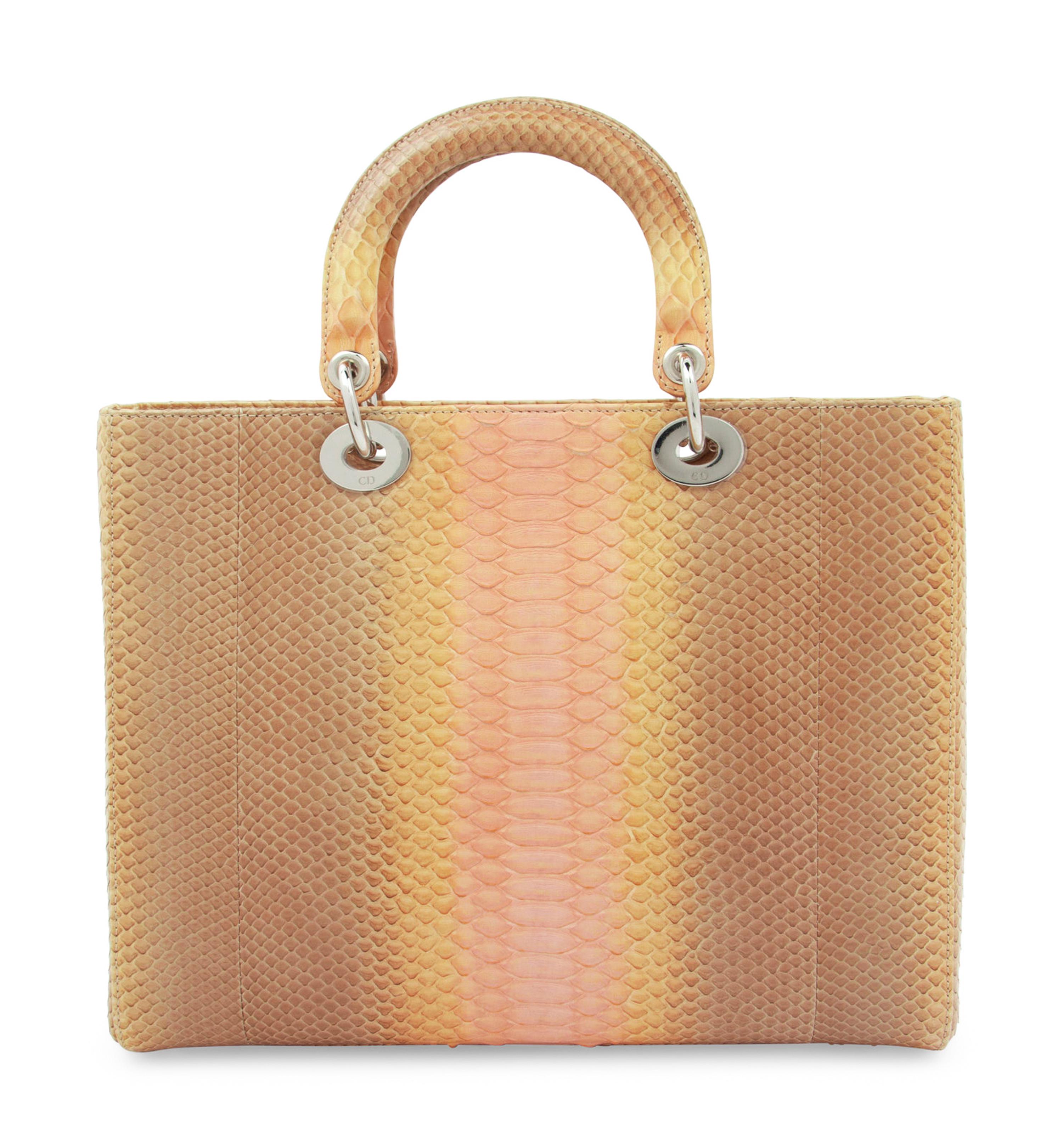 Christian Dior Multicolored Python Medium Lady Dior Bag, 2011