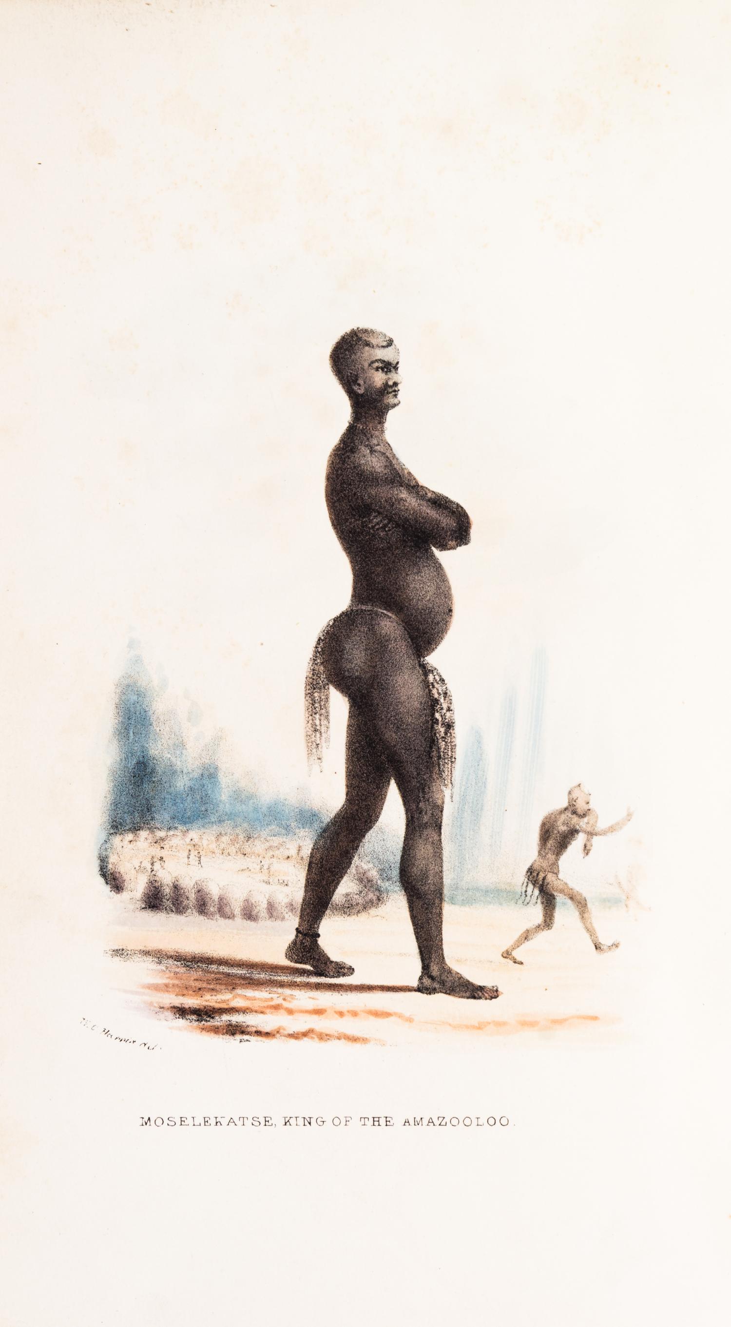HARRIS, WILLIAM CORNWALLIS. The Wild Sports of Southern Africa. London, 1852. Fifth ed. Numerous plates.