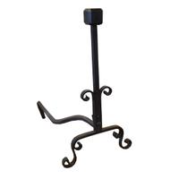 A Pair of Iron Andirons 13" W x 21.5" D x 24" H — Argentina, Circa 1920
