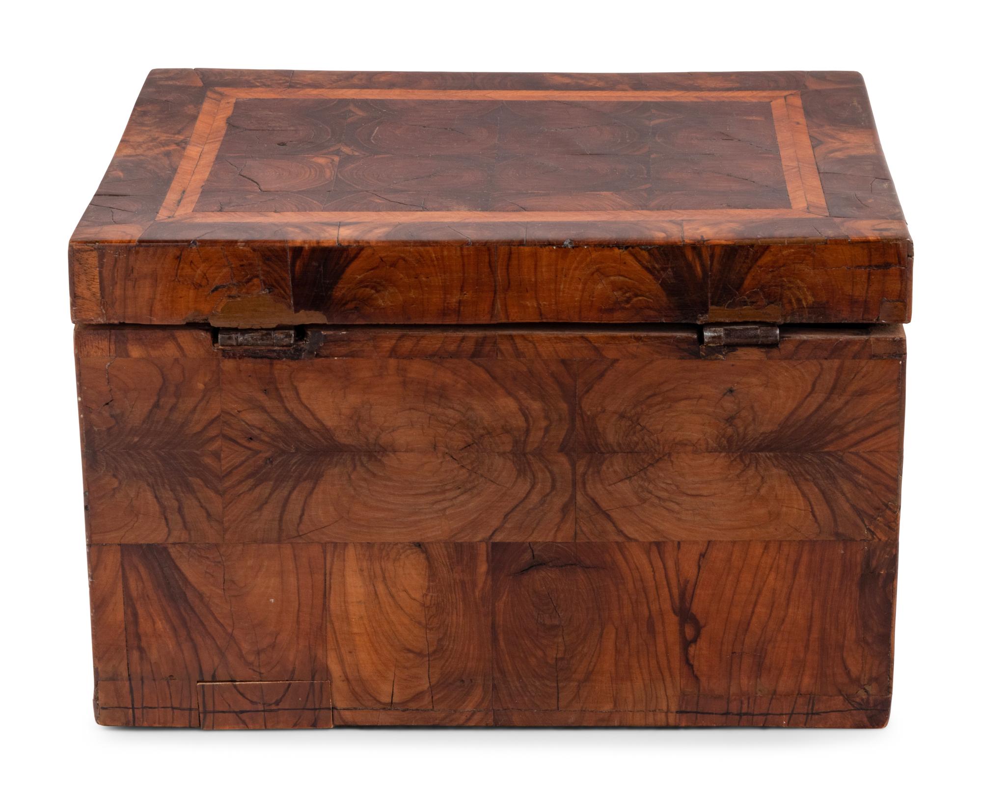 A George II Oysterwood Veneered Box