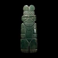 A Costa Rican Jade Axe-God Pendant
