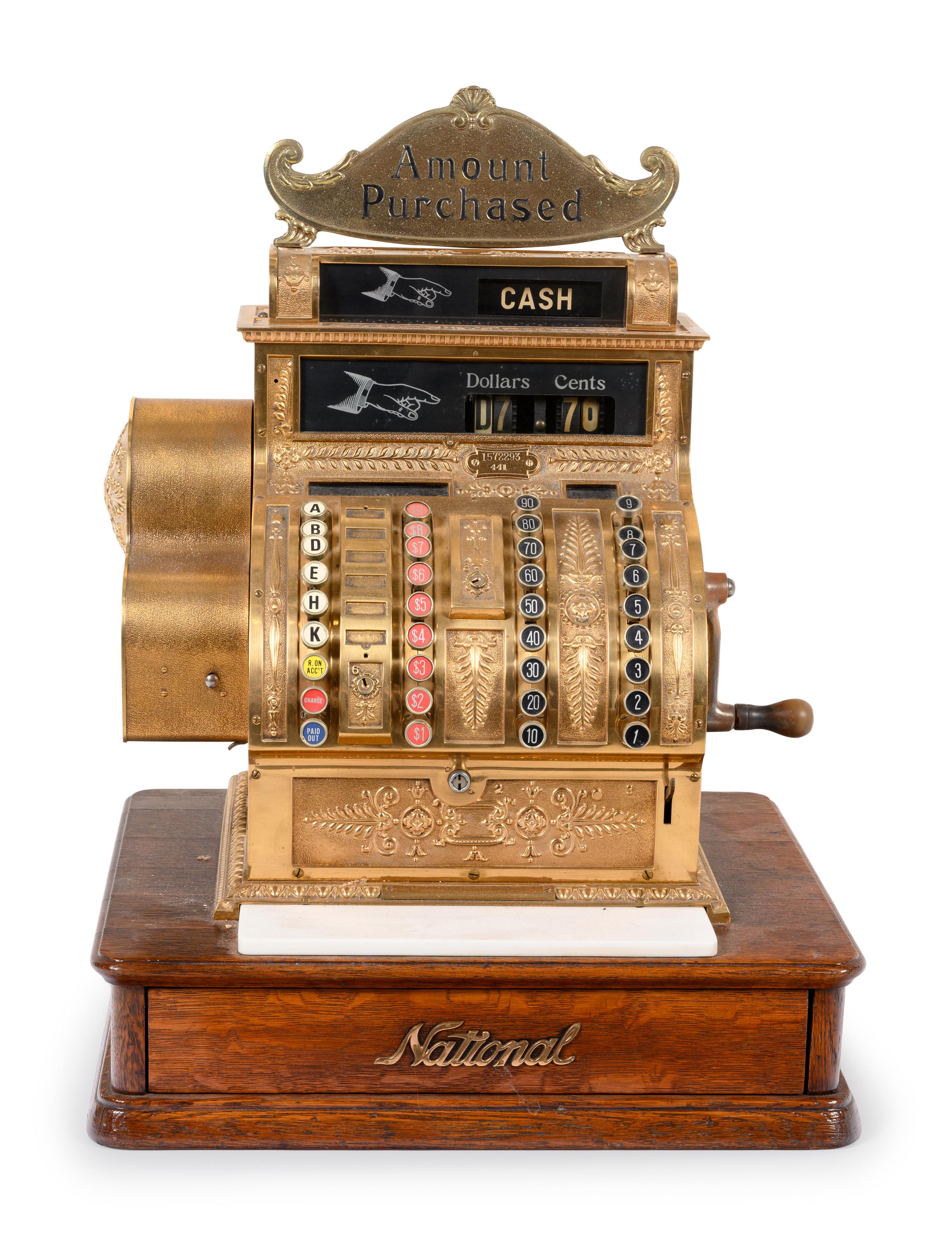 A National Brass Cash Register, Model No. 441
