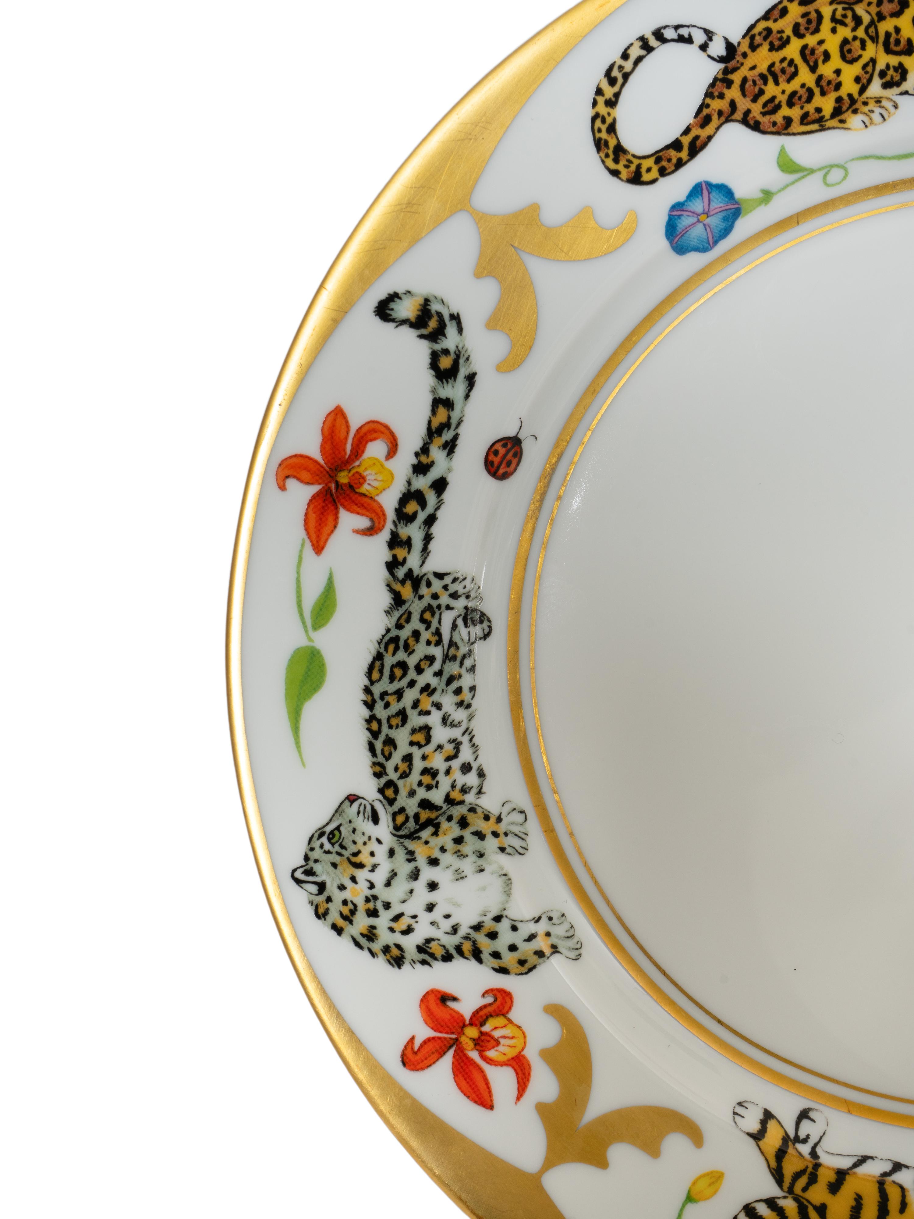 A Lynn Chase Jungle-Themed Porcelain Dinner Service
