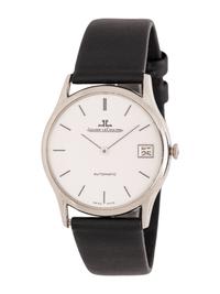JAEGER-LECOULTRE, STAINLESS STEEL WATCH WITH DATE AND JLC BUCKLE