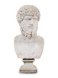 A Plaster Portrait Bust of Lucius Verus After the Antique
