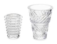 Two Baccarat Glass Vases