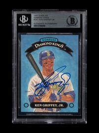A 1993 Donruss Diamond Kings Ken Griffey Jr. Signed Autograph Baseball Card No. DK-1 (Beckett Authentication Services BAS Certified)