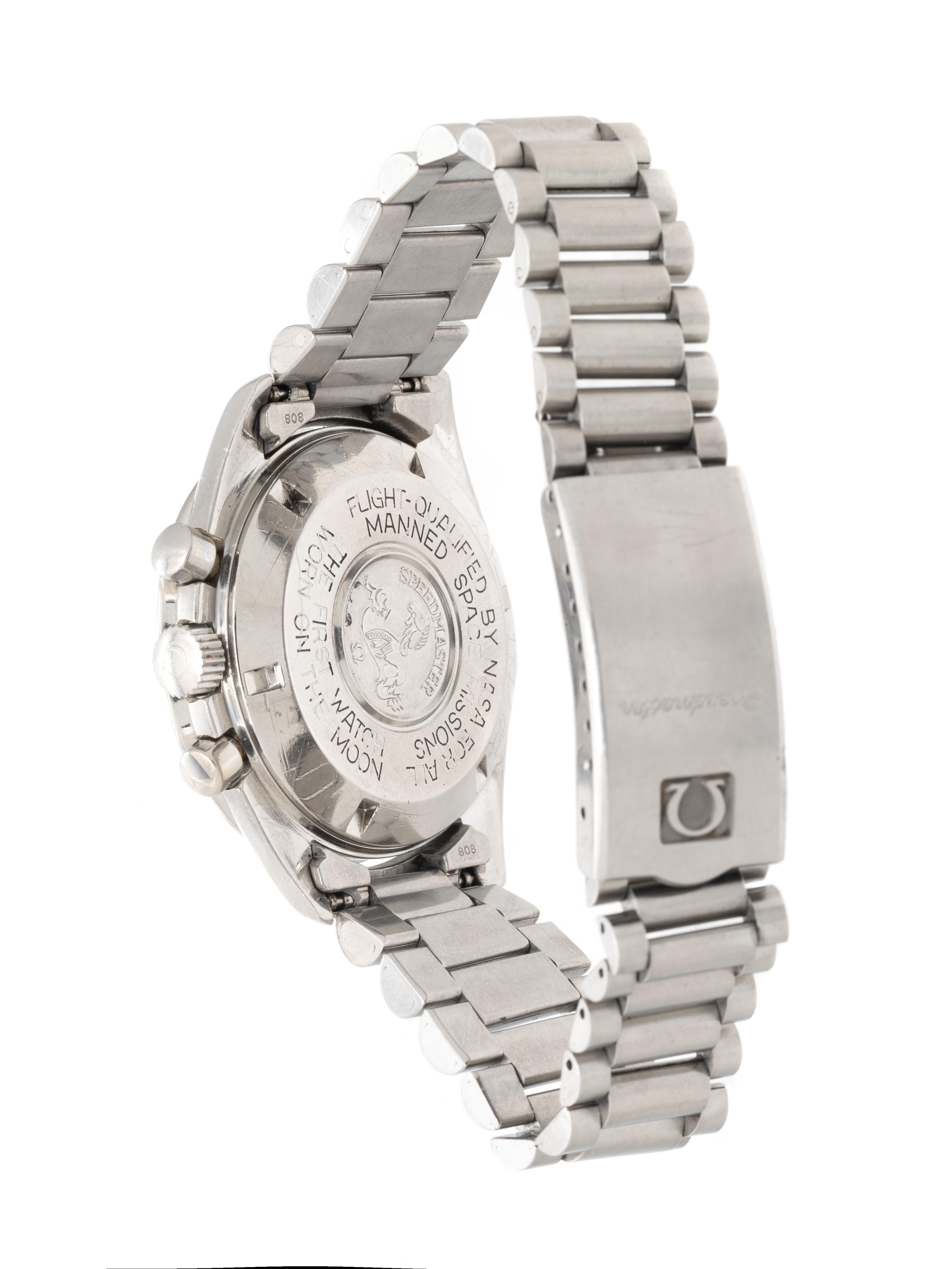 OMEGA, REF. 145.022 STAINLESS STEEL 'SPEEDMASTER' 'ZAF' MILITARY-ISSUED CHRONOGRAPH WATCH, BOX & PAPERS