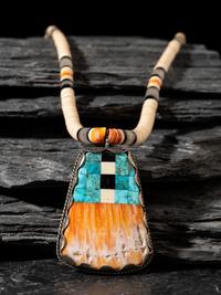 Pueblo Mosaic Inlay Necklace