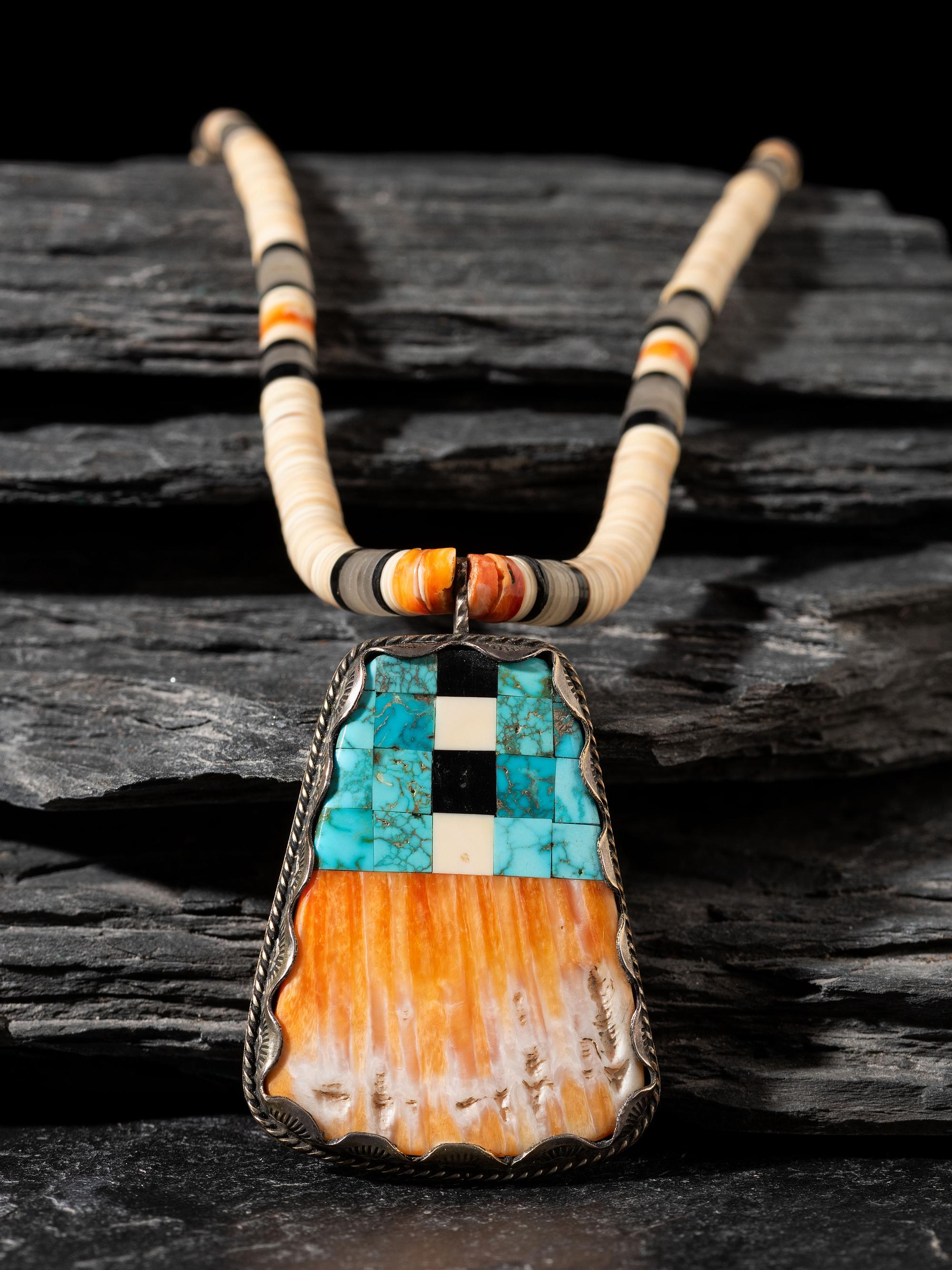 Pueblo Mosaic Inlay Necklace