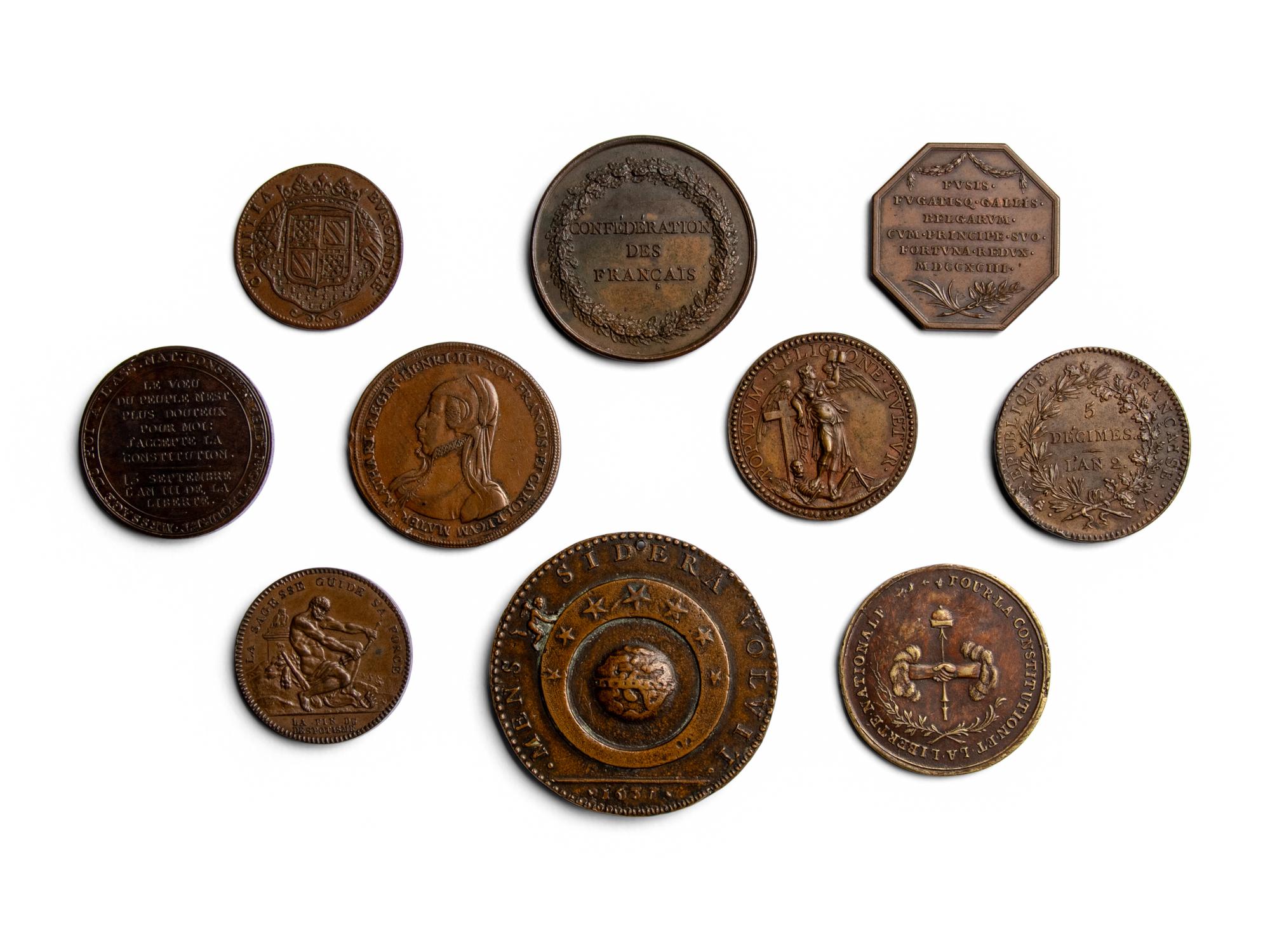 [EXONUMIA] Ten Bronze and Copper Commemorative Medallions