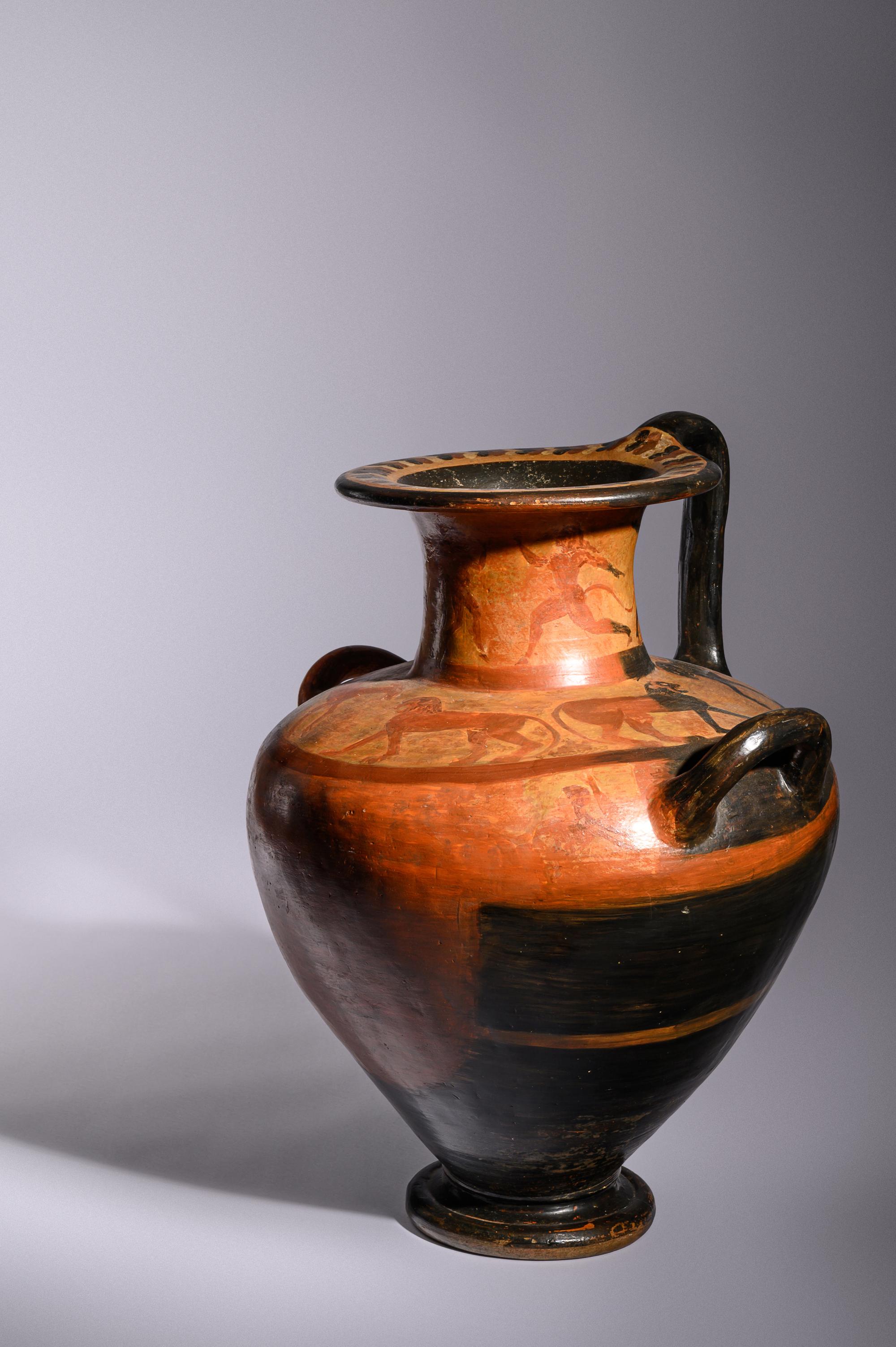 An Etruscan Black-Figured Hydria