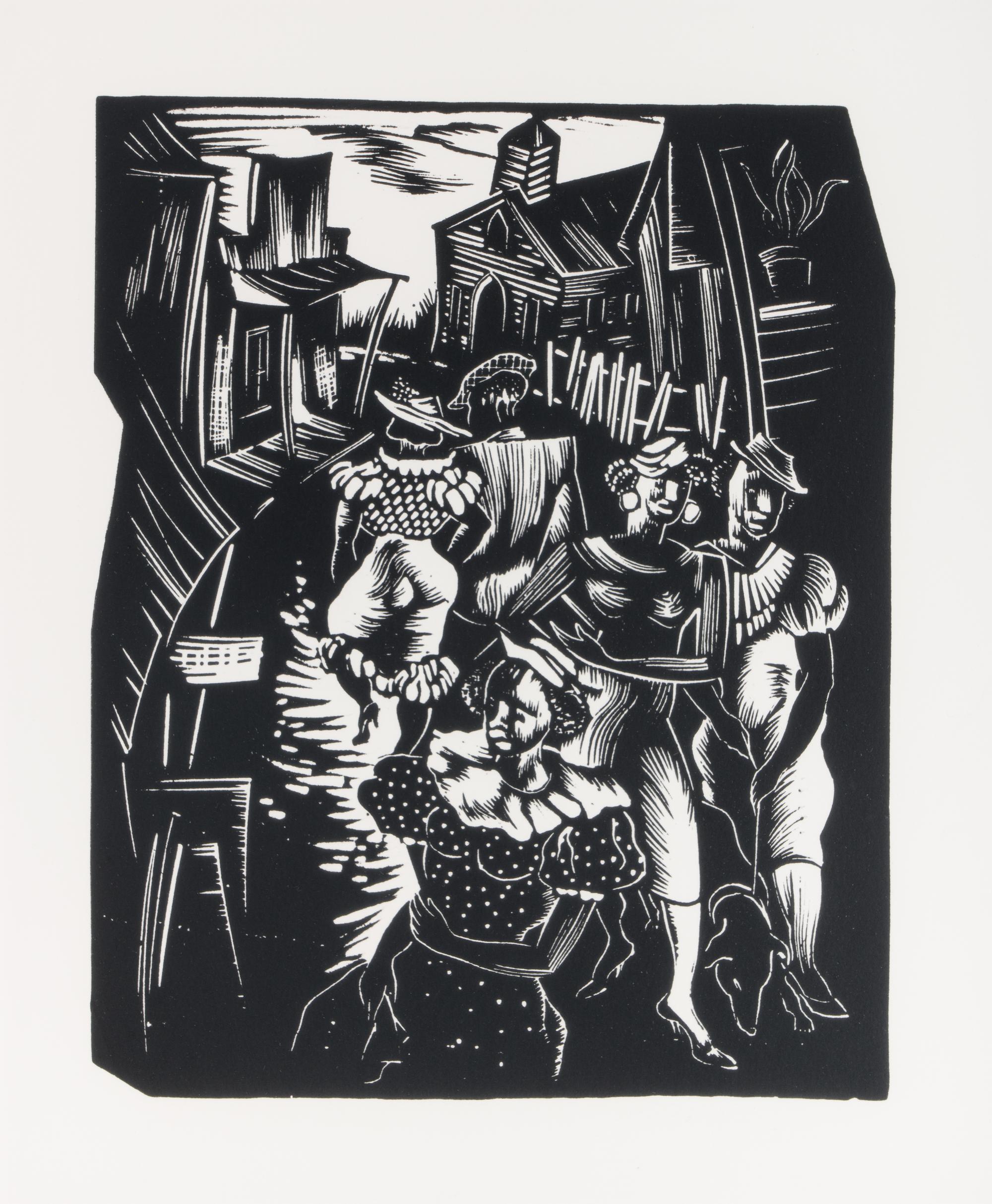 Sunday Promenade (from Hale Woodruff: Selections from the Atlanta Period 1931–1946); published 1996