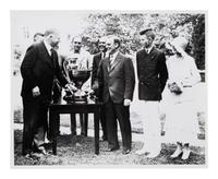 [PRESIDENTS] Photographs and ephemera related to Presidents Kennedy, FDR, Truman, and Reagan.