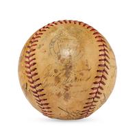 A 1945 New York Yankees Team Signed Autograph Baseball (Beckett Authentication Services)