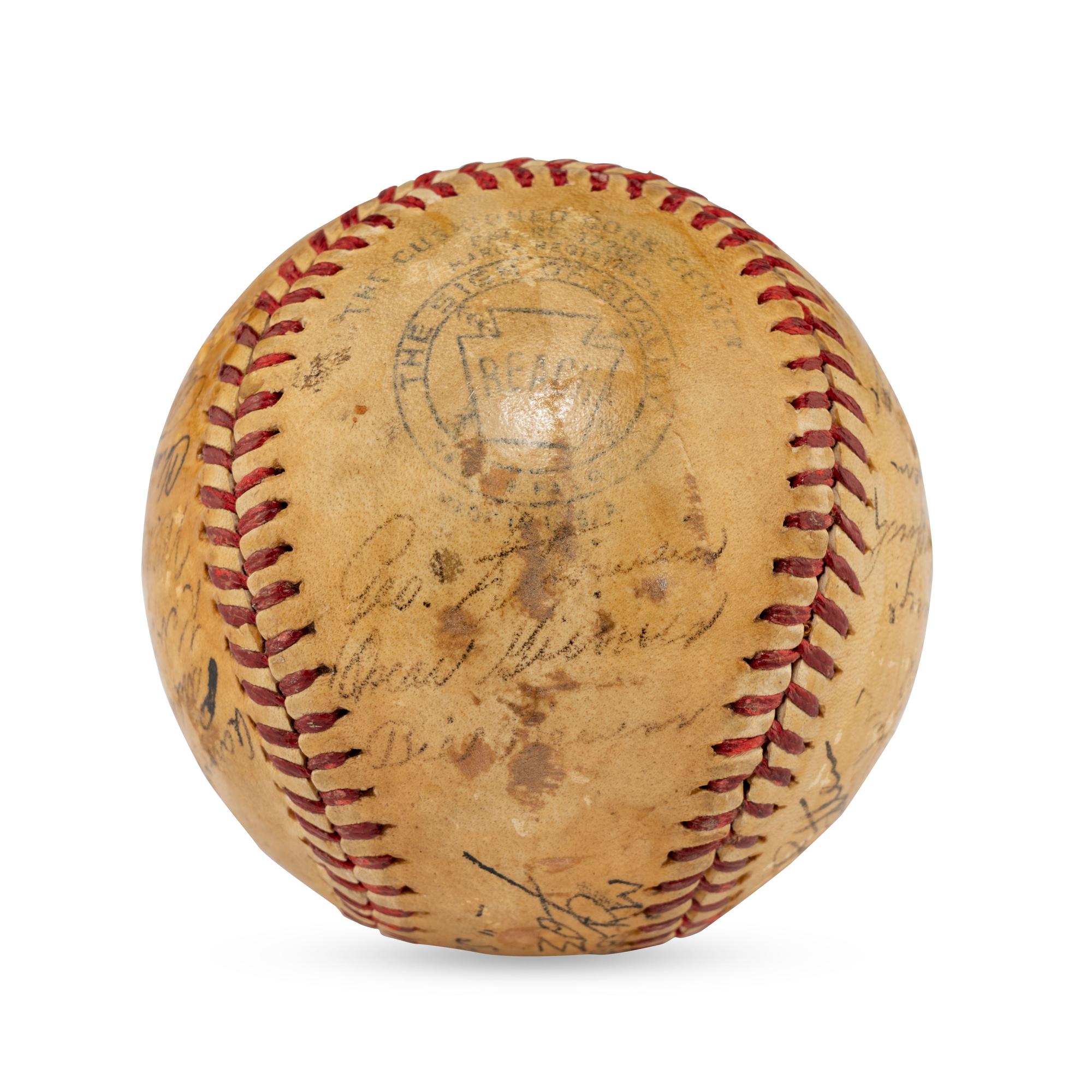 A 1945 New York Yankees Team Signed Autograph Baseball (Beckett Authentication Services)