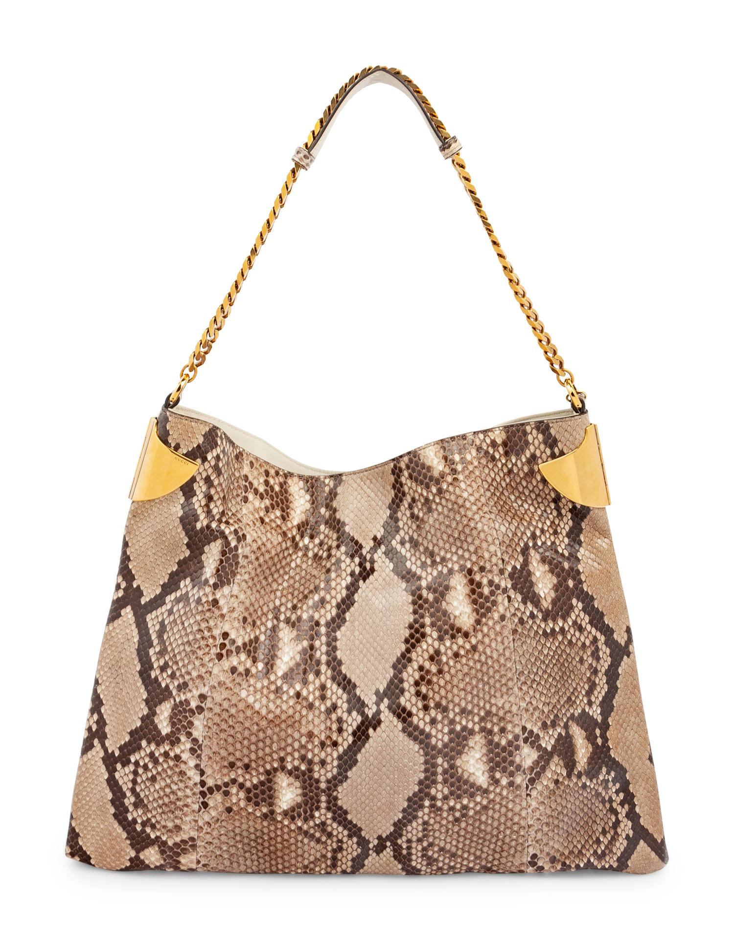 Gucci Snakeskin Flat Bag, 2000s