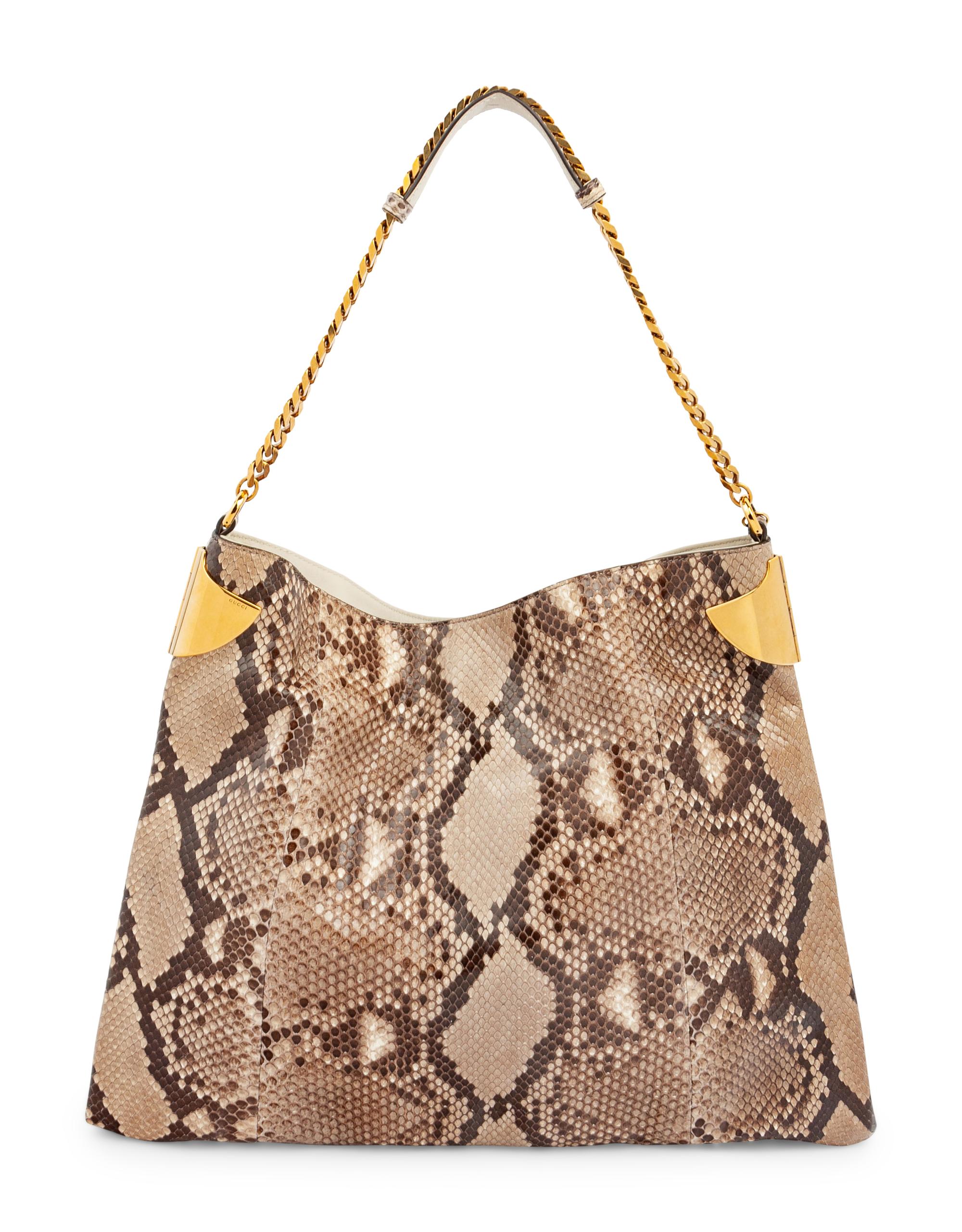 Gucci Snakeskin Flat Bag, 2000s