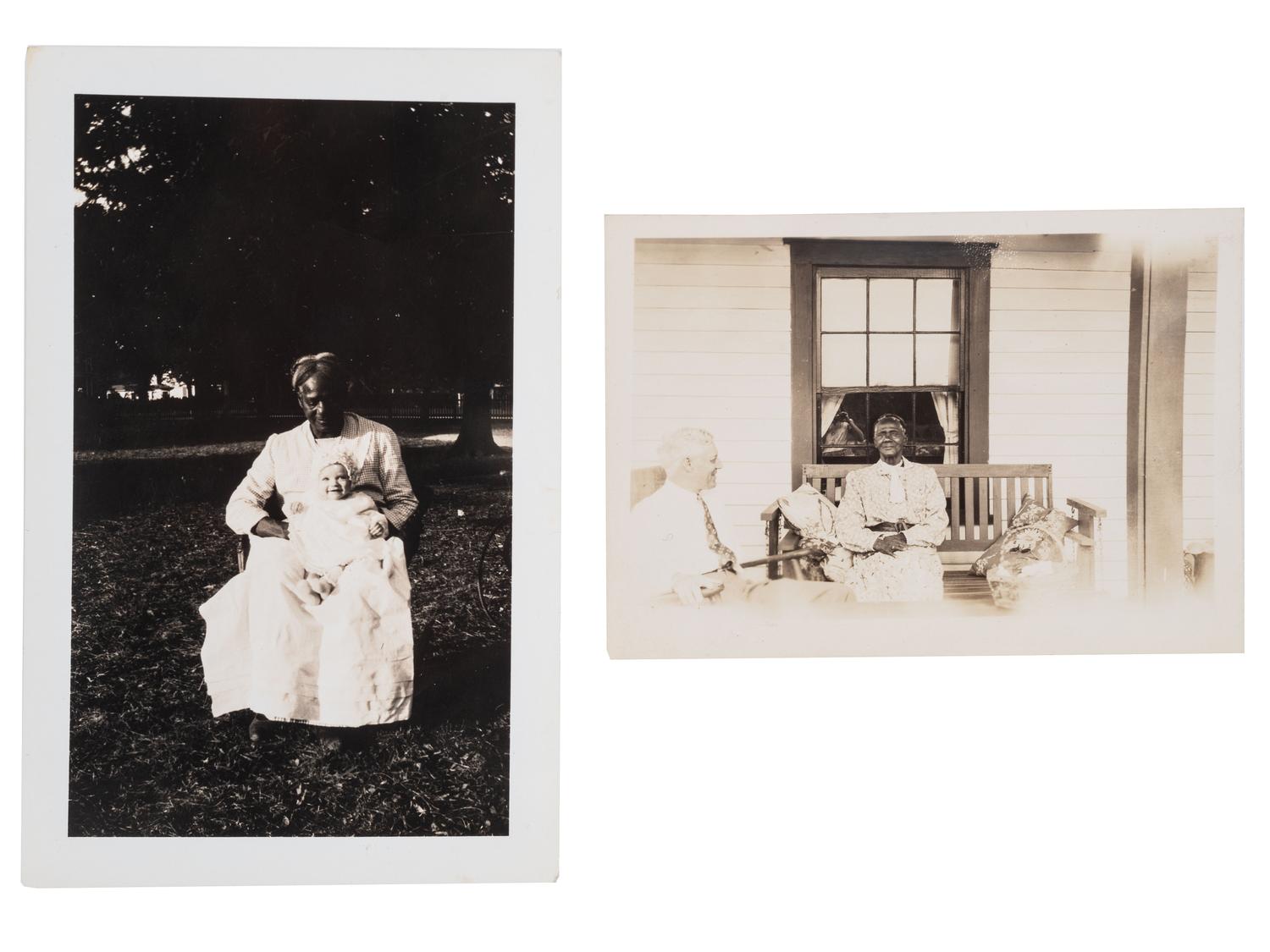[SLAVERY] -- [RECONSTRUCTION]. Small archive of photographs and documents associated with Fannie "Cook" Sims (ca 1850-1943), a freed woman who worked as a domestic laborer in Chester County, South Carolina.