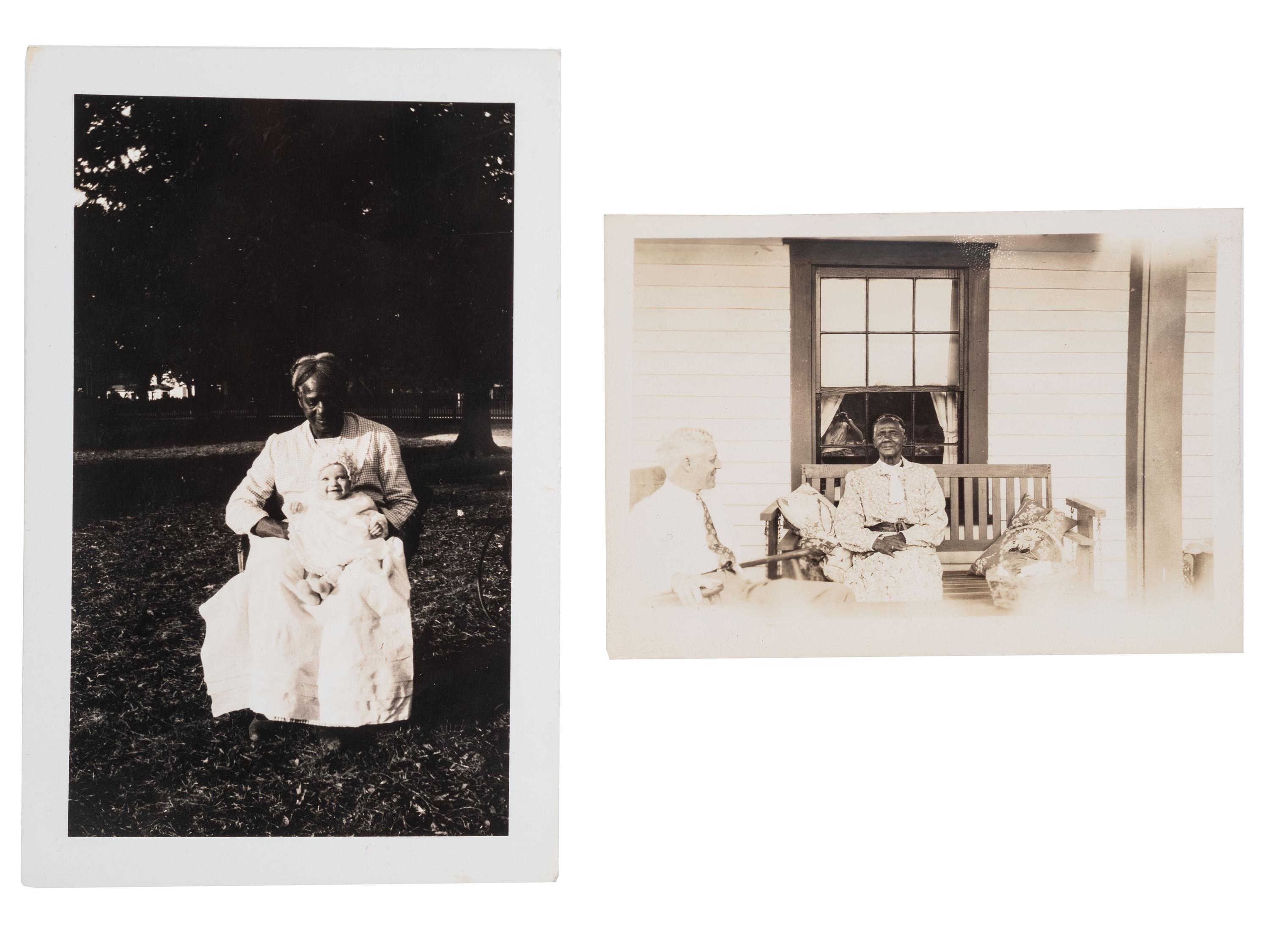 [SLAVERY] -- [RECONSTRUCTION]. Small archive of photographs and documents associated with Fannie "Cook" Sims (ca 1850-1943), a freed woman who worked as a domestic laborer in Chester County, South Carolina.