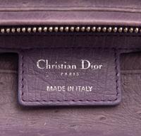 Christian Dior Purple Ostrich Medium Lady Dior Bag, 2011