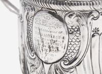 A Queen Anne Britannia Silver Caudle Cup
