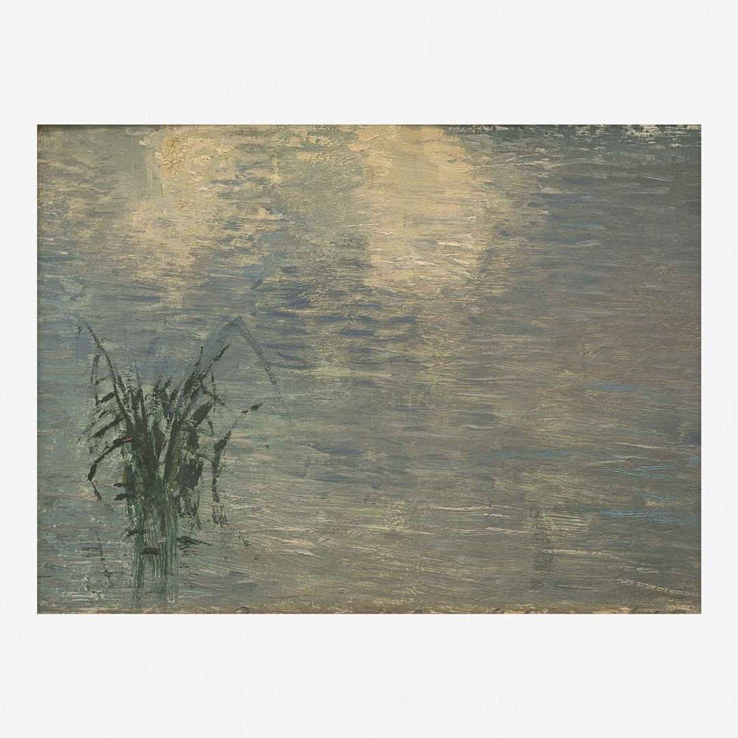 Isaak Levitan (Russian, 1860–1900) Study for 'The Lake. Gray Day'