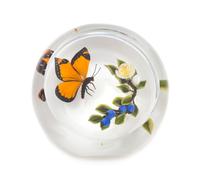Victor Trabucco, (American), a magnum upright butterfly paperweight, 1999