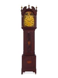 A George III Mahogany and Marquetry Tall Case Clock
