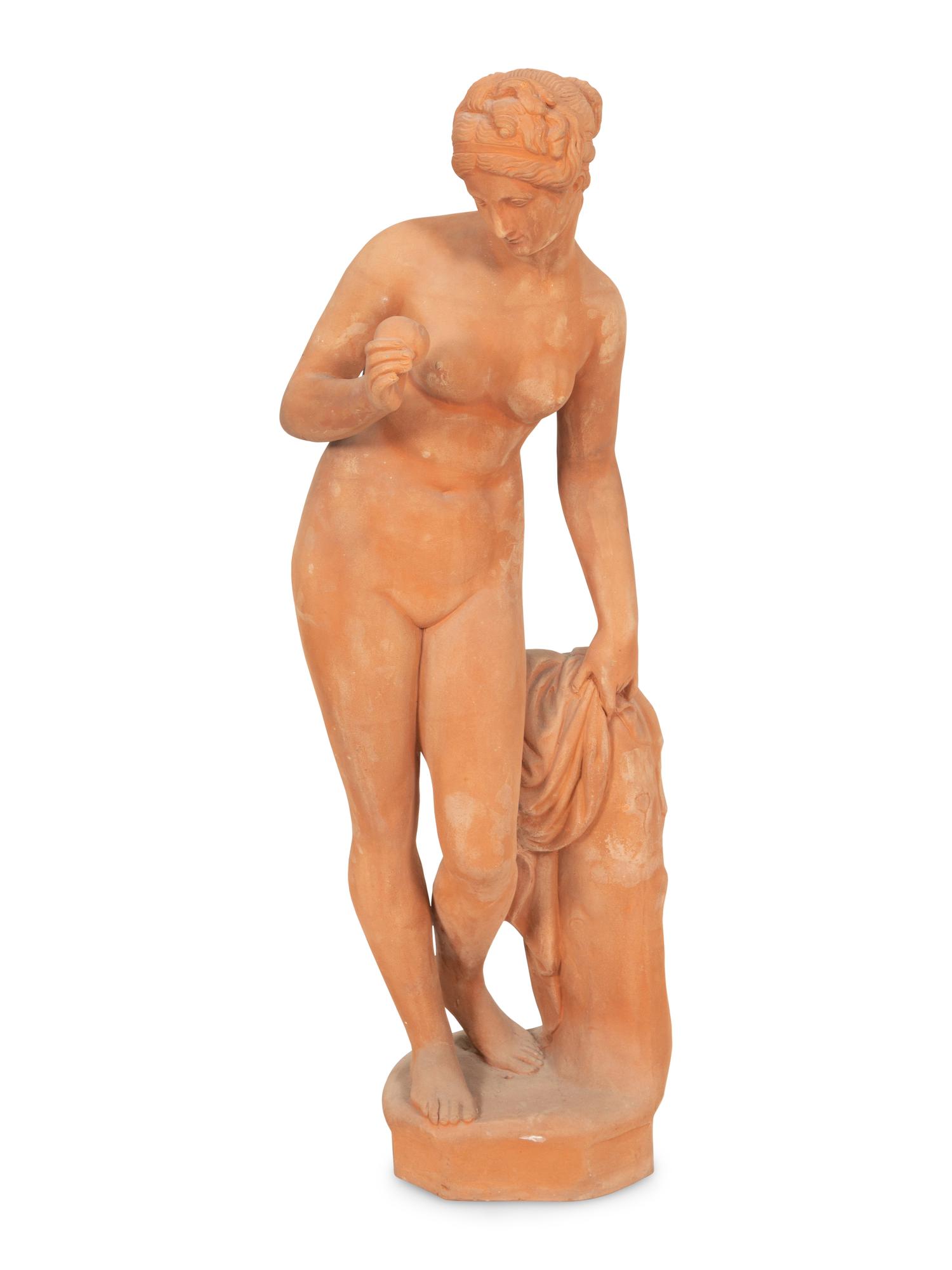 A Terracotta Figure of Venus with an Apple