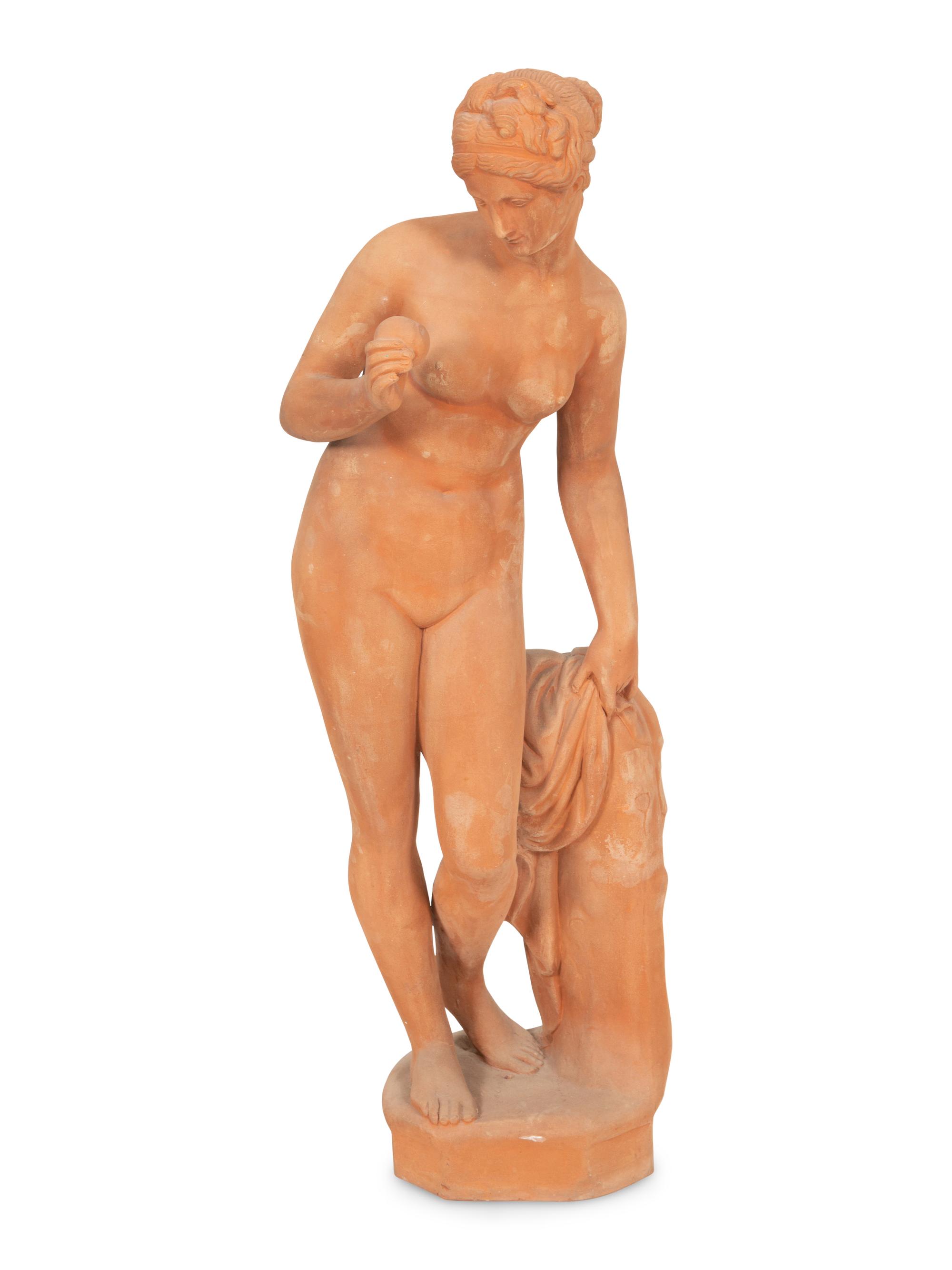 A Terracotta Figure of Venus with an Apple