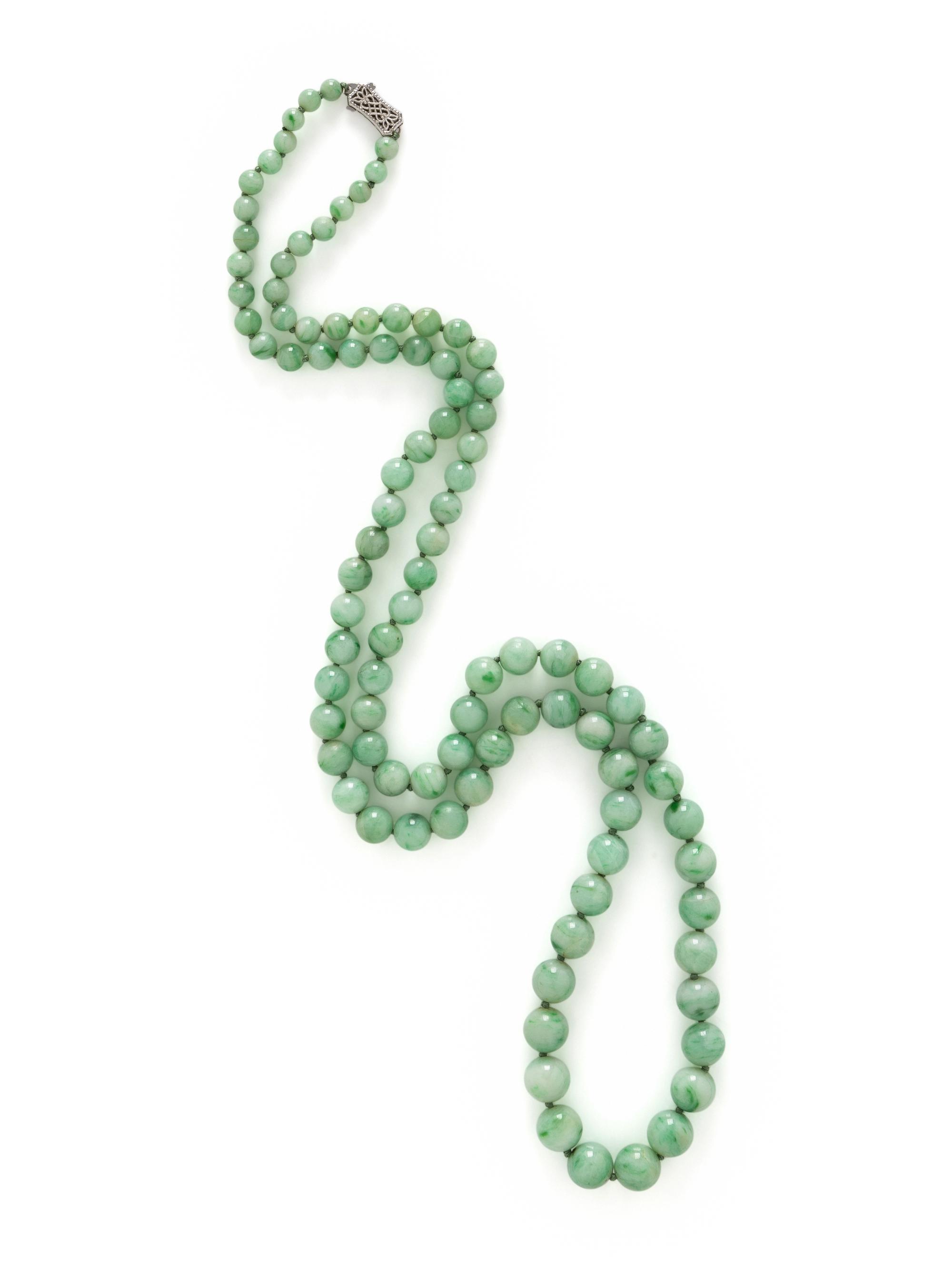 JADE BEADED NECKLACE