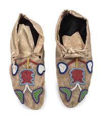 Prairie Beaded Hide Moccasins